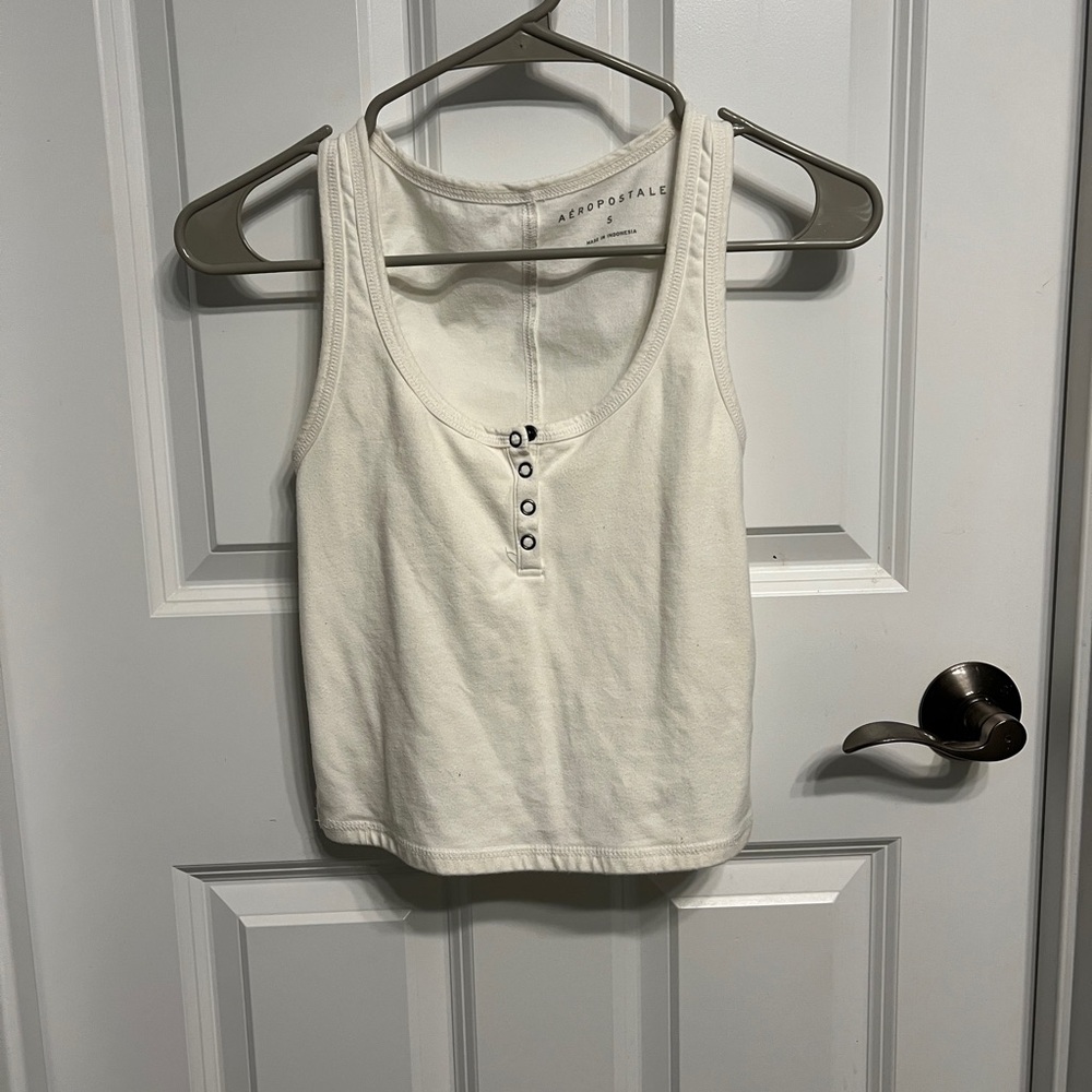 Aeropostale White Tank Top for Women